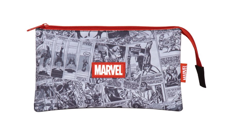 Trousse triple avec badge