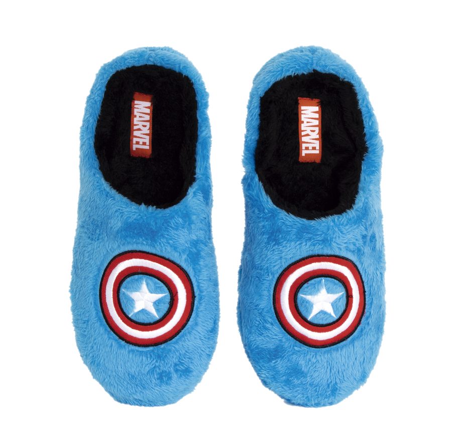 Chaussons ouverts semelle dure en peluche brodés