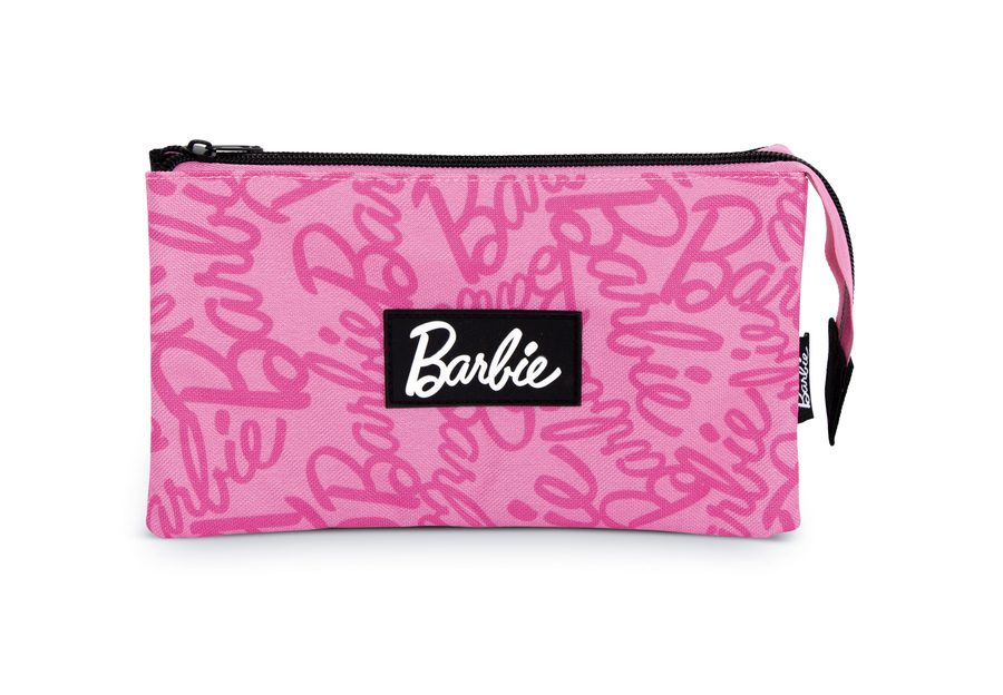 Trousse triple avec badge caoutchouc