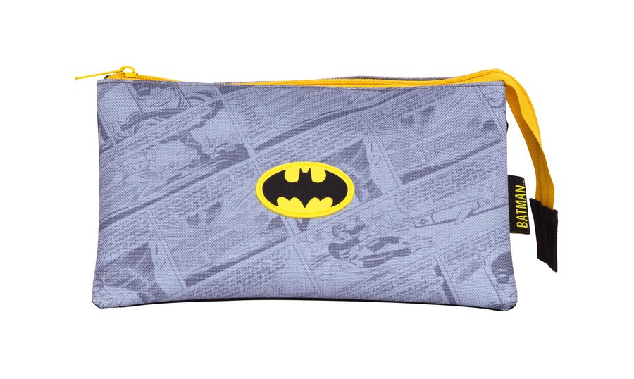 Trousse triple avec badge caoutchouc