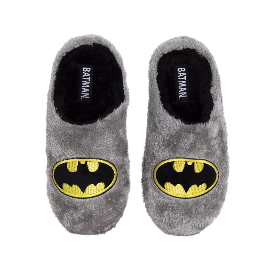 Chaussons ouverts semelle dure en peluche brodés