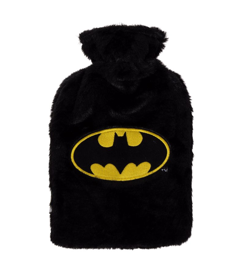 Bouillotte avec housse peluche brodée