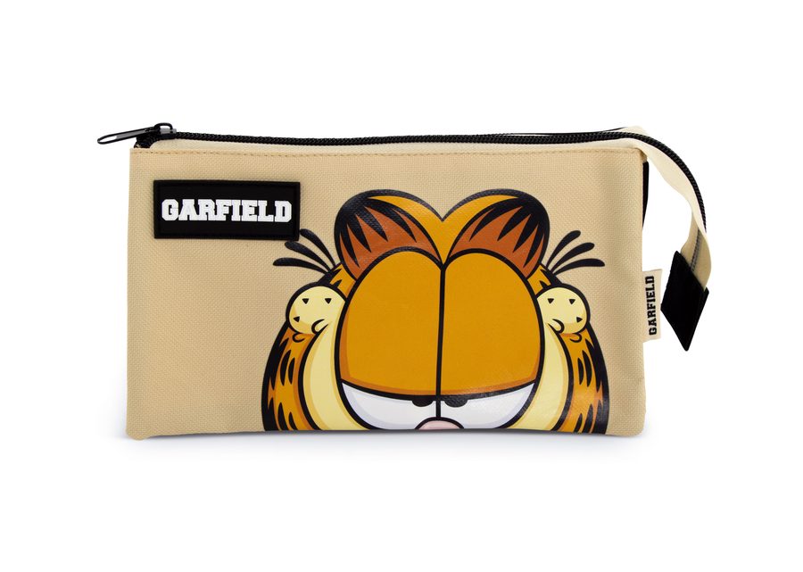 Trousse triple avec badge caoutchouc