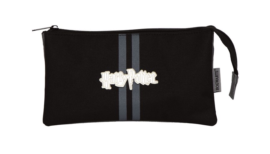 Trousse triple avec badge métal