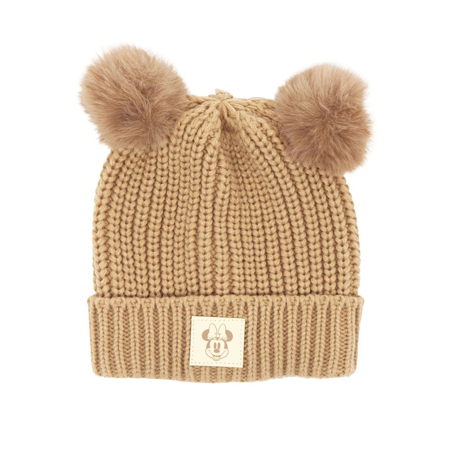 Bonnet en maille brodé