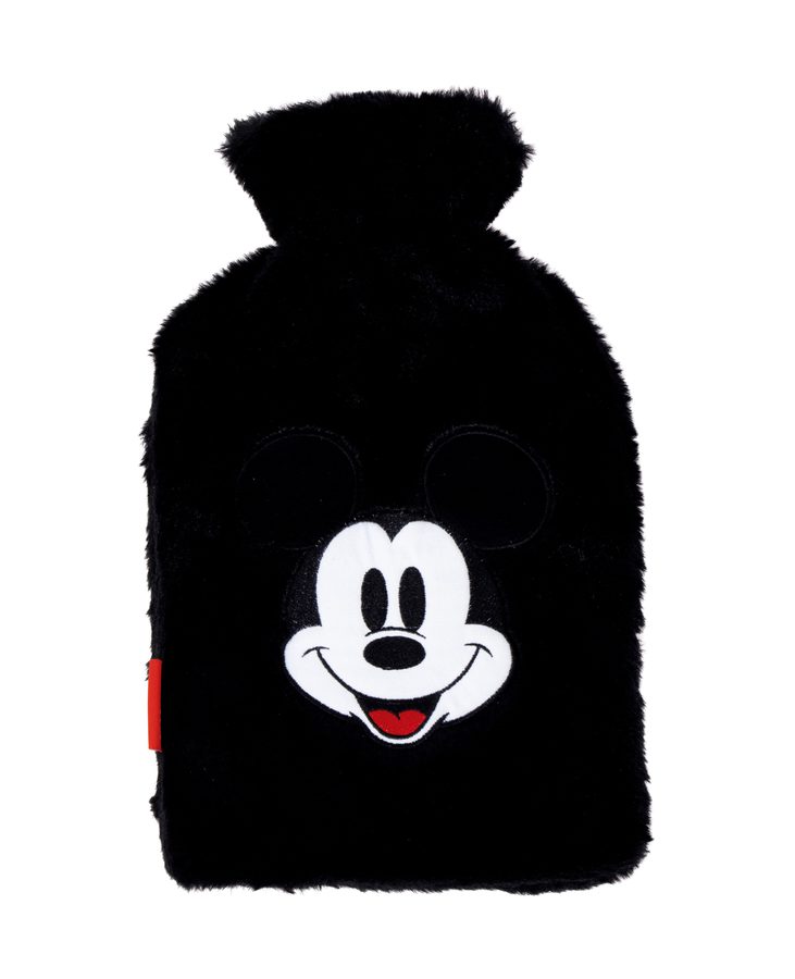 Bouillotte avec housse peluche brodée
