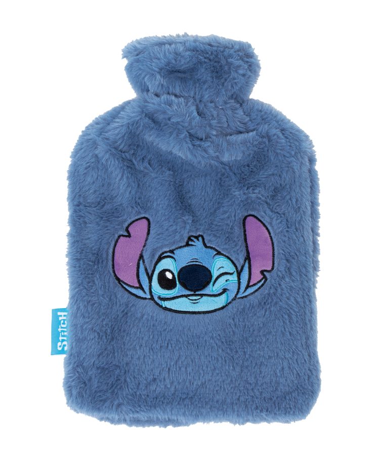 Bouillotte avec housse peluche brodée
