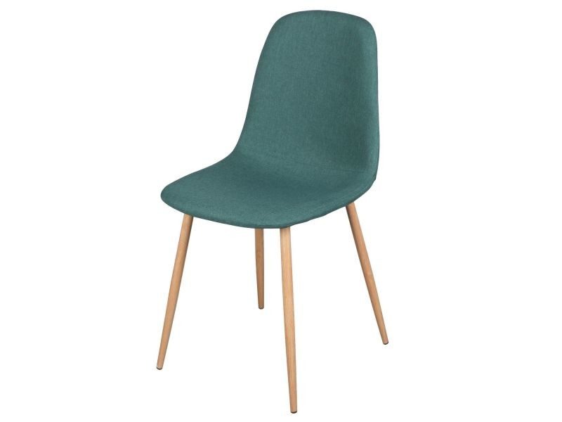 Chaise Oslo Vert 1202 tissu et métal