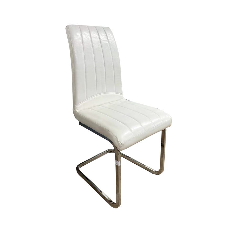 Chaise Y91 simili cuir et métal