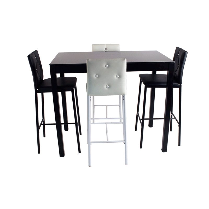 Table Haute THM6 verre et métal 120 x 70 cm