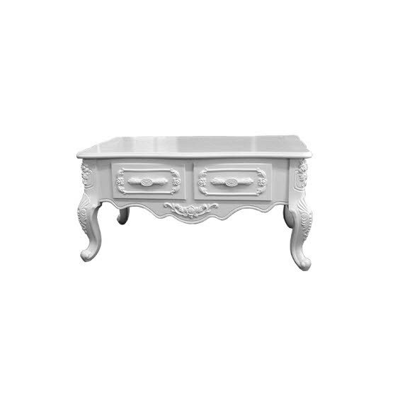 Table Basse JA1B Blanc bois 100 x 55 cm