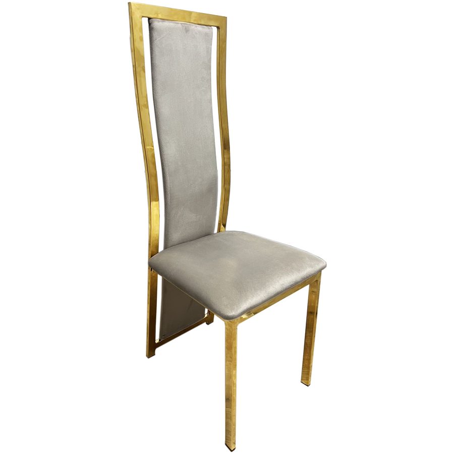 Chaise B881 Taupe Velours