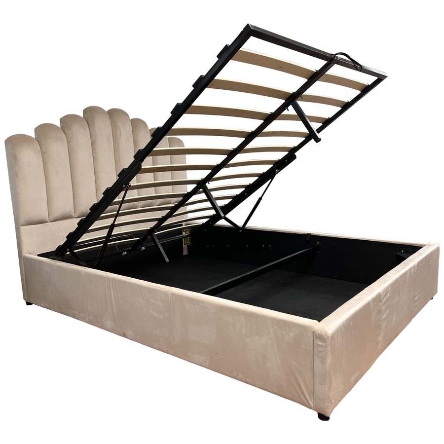 Lit Coffre F13 160 x 200 cm en velours