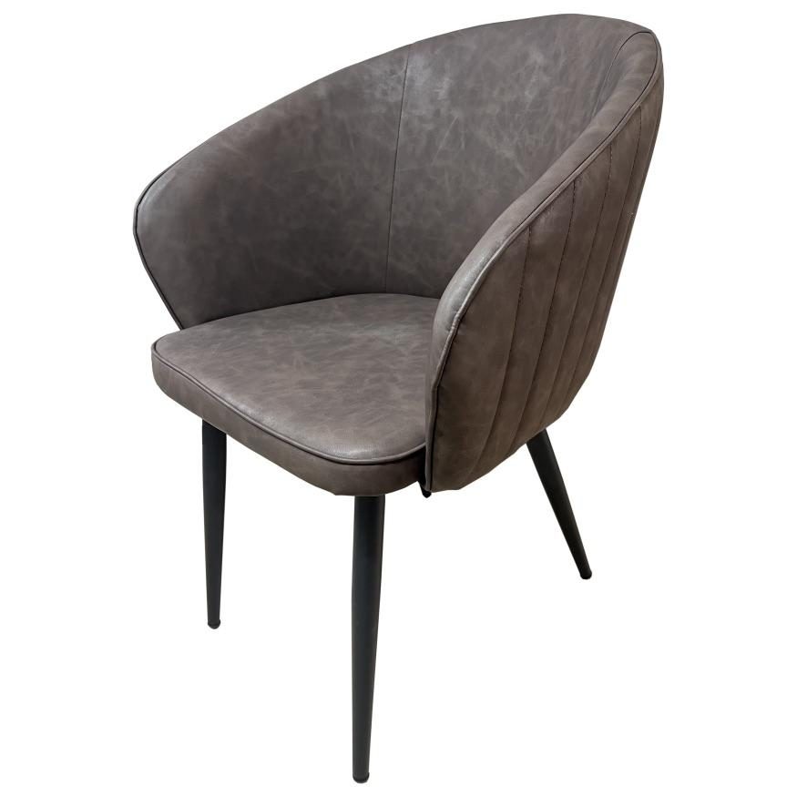 Chaise L8 Similicuir Marron