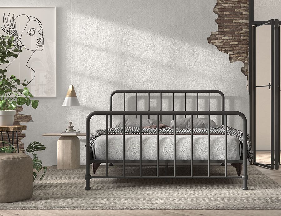 Bronxx Lit Noir Mat 160 x 200 cm