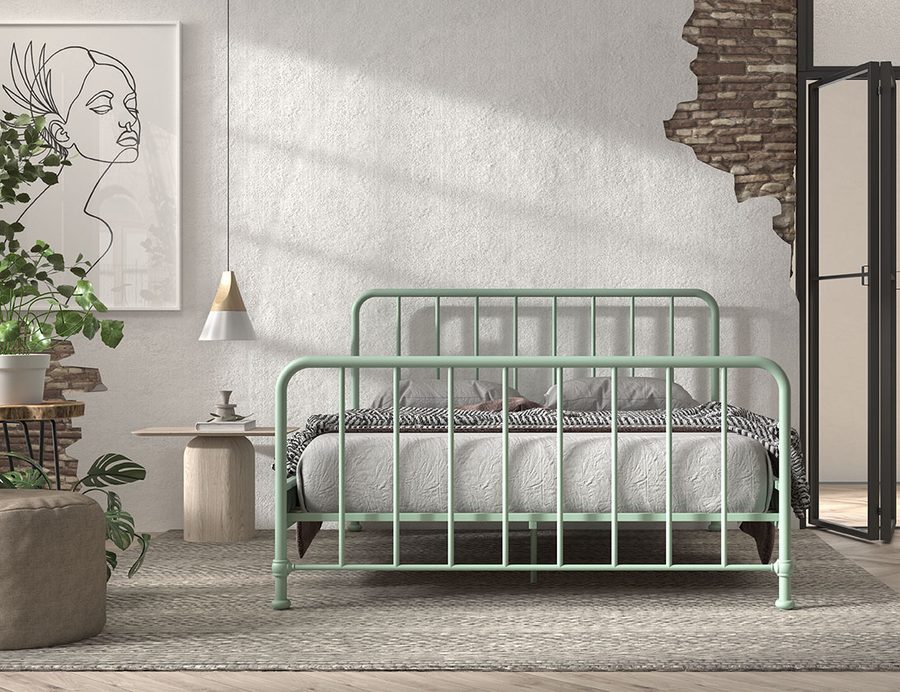 Bronxx Lit Olive Green Mat 160 x 200 cm