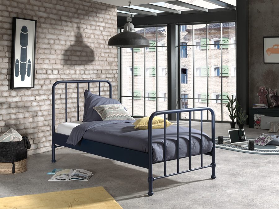 Bronxx Lit Blue Denim Mat 90 x 200 cm