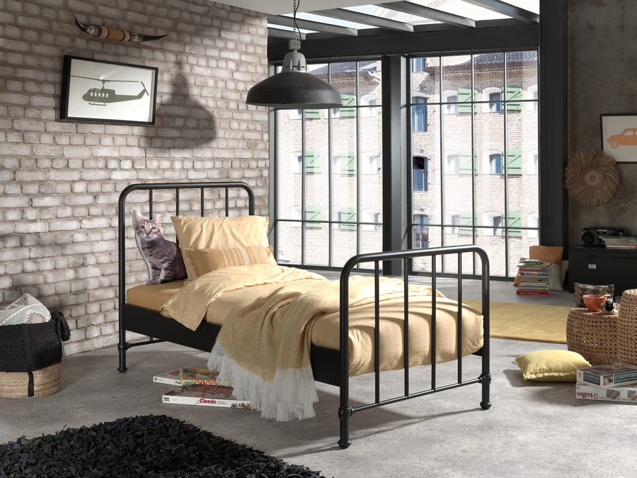 Bronxx Lit Noir Mat 90 x 200 cm