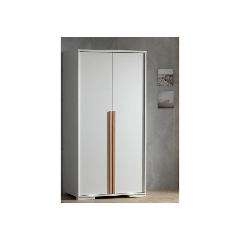 London Armoire 2 Portes Blanc