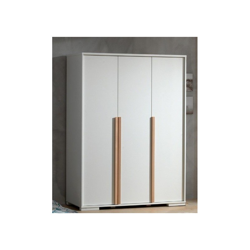 London Armoire 3 Portes Blanc