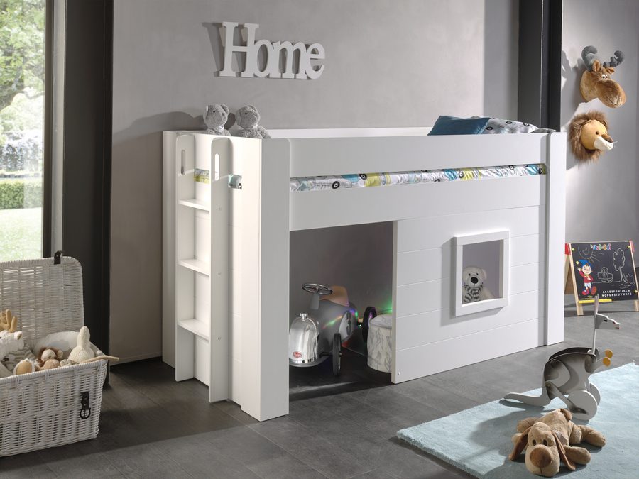 Lit maison Noah 90 x 200 cm Blanc