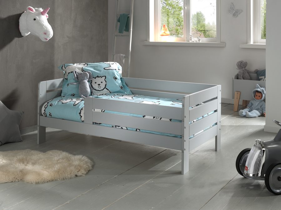 Lit Junior 71 - 70 x 140 cm Gris
