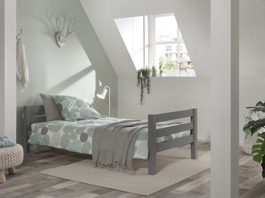 Pino Lit 1P 90 x 200 cm Gris