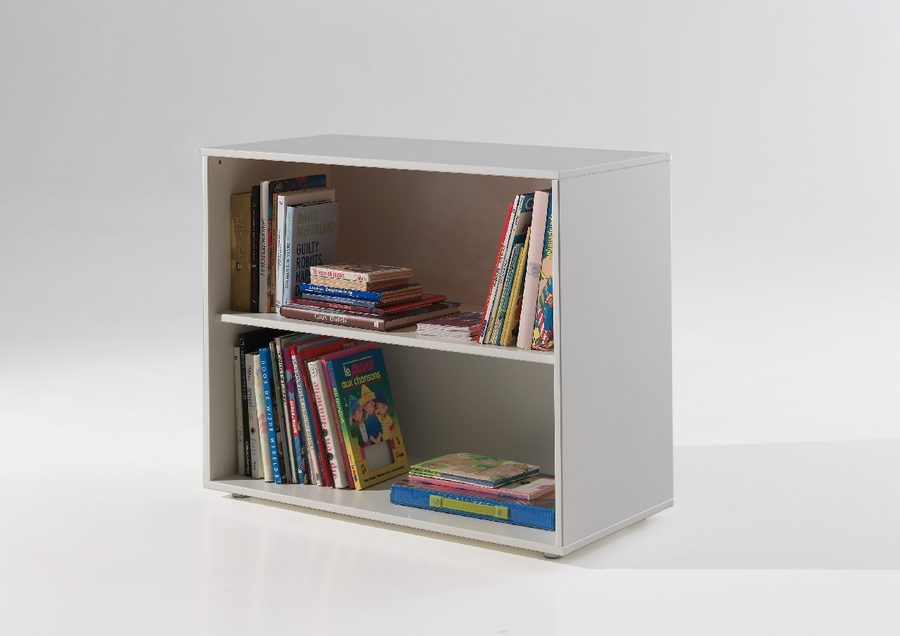 Pino Bibliotheque/Lit Mezzanine Blanc