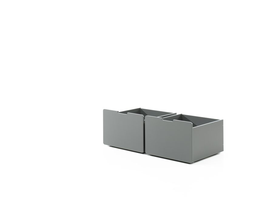 Pino Compo De 2 Tiroirs Gris