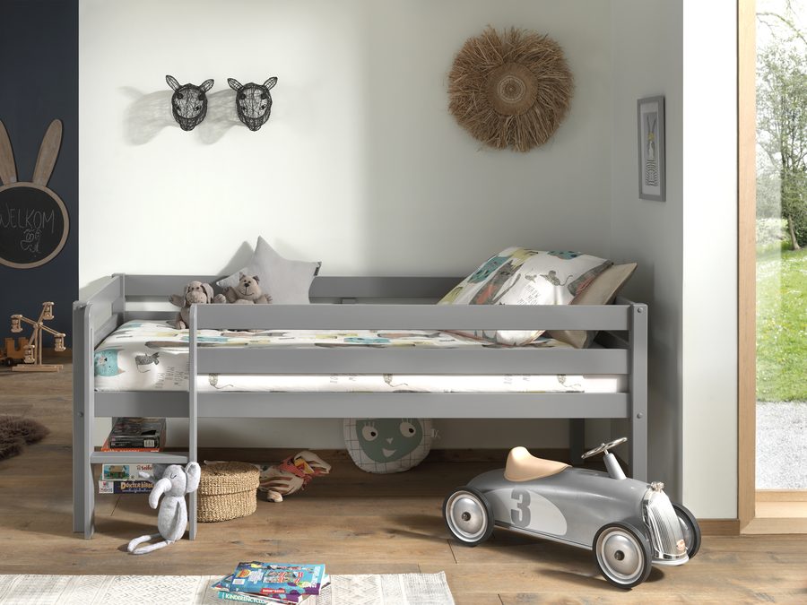 Lit Pino Compact Echelle Gris 90 x 200 cm