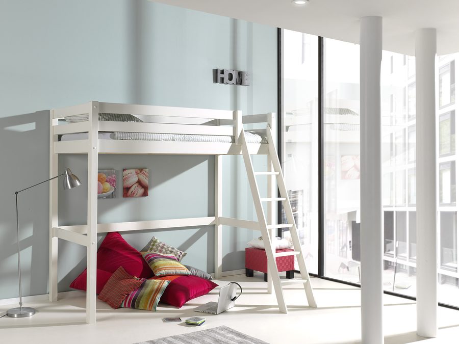 Lit Pino Mezzanine 90 x 200 cm Blanc