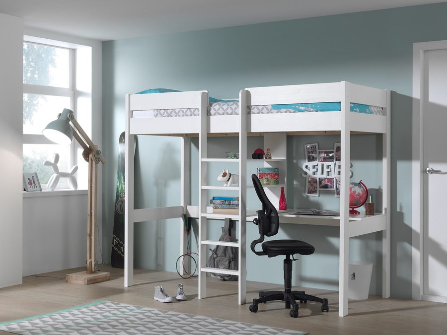 Lit Pino Mezzanine Blanc