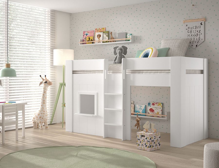 Lit Reno Blanc 90 x 200 cm