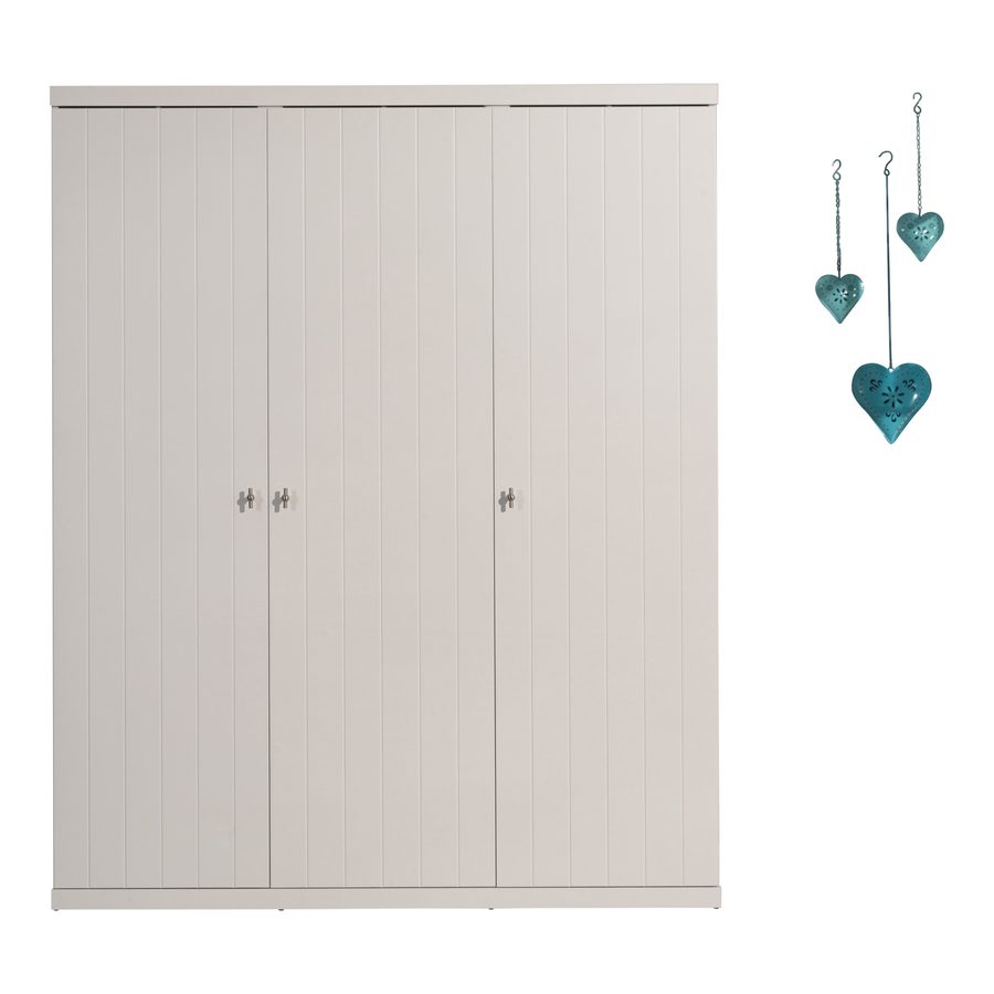 Robin Armoire 3 Portes Blanc