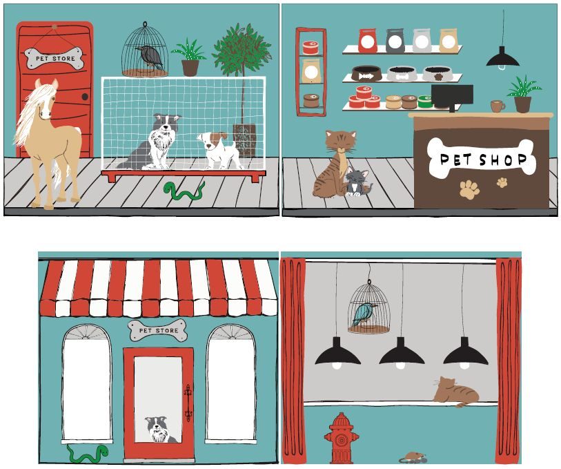 Housse Pet Shop